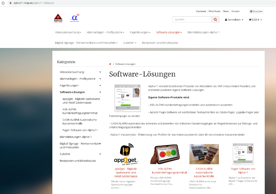 Online-Shop aus 2018